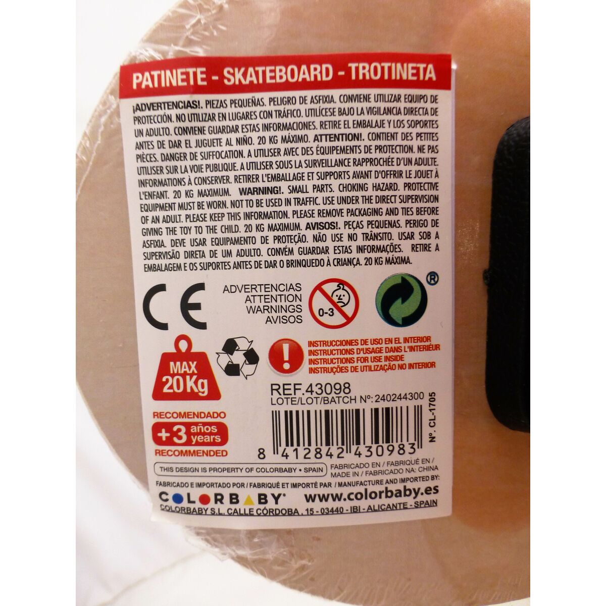 Skateboard Colorbaby (x6)