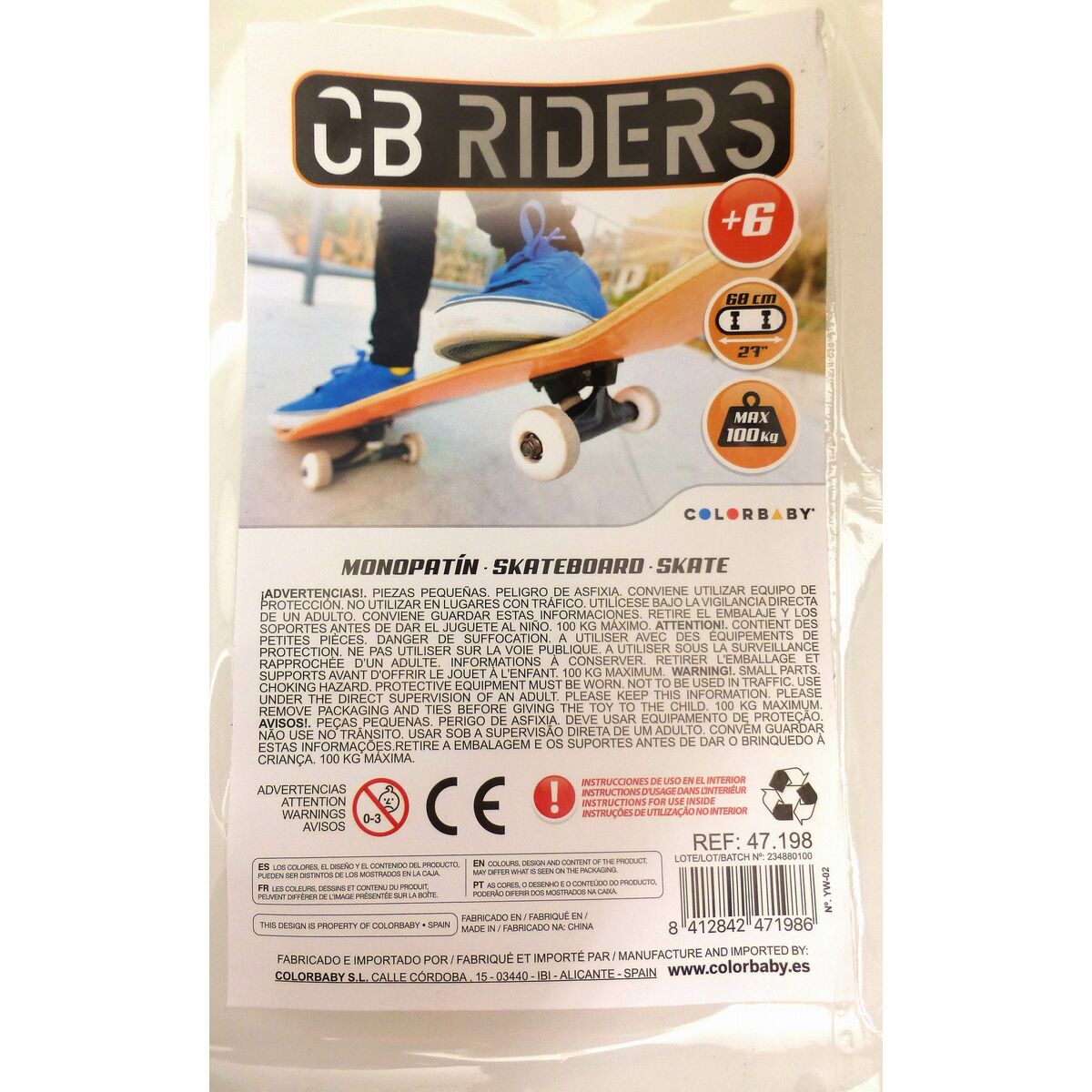 Skateboard Colorbaby CB Riders (x2)
