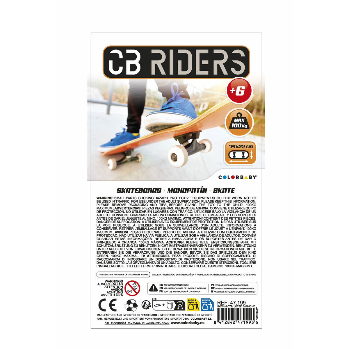 Skateboard Colorbaby 1969 surfero (x2) Skateboard Colorbaby 1969 surfero (x2)