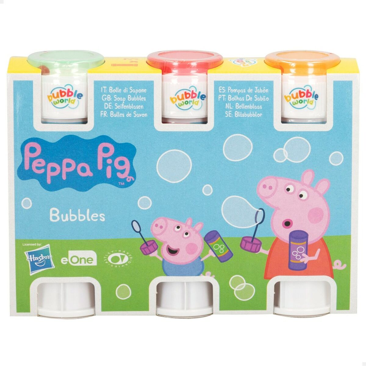 Bubble blower set Peppa Pig 3 Τεμάχια 60 ml (24 Μονάδες) Bubble blower set Peppa Pig 3 Τεμάχια 60 ml (24 Μονάδες)