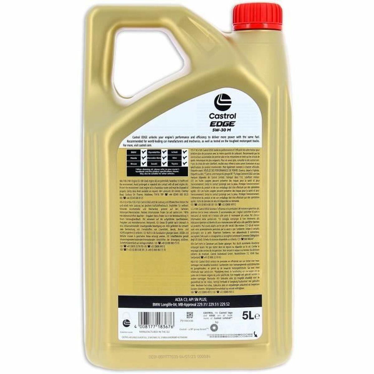 Λάδι κινητήρα Castrol Edge Βενζίνη Diesel Υβριδικό 5W30 5 L (Δωρεάν Μεταφορικά) Λάδι κινητήρα Castrol Edge Βενζίνη Diesel Υβριδικό 5W30 5 L (Δωρεάν Μεταφορικά)