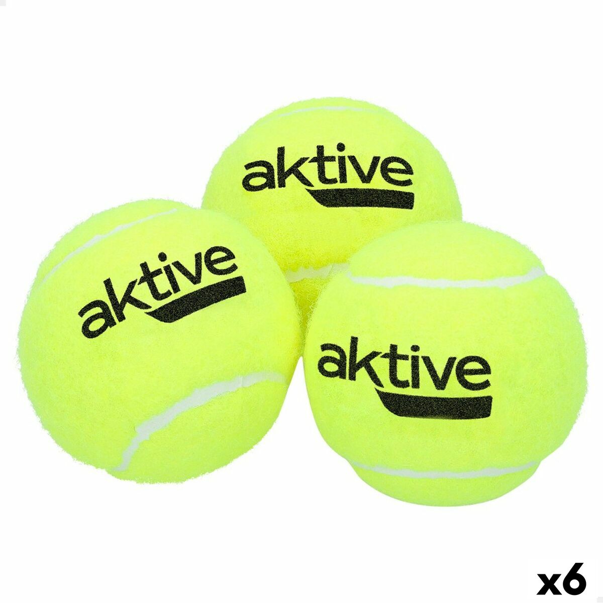 Mπαλακια Tεννις Aktive Pro 3 Τεμάχια Κίτρινο x6 Mπαλακια Tεννις Aktive Pro 3 Τεμάχια Κίτρινο x6