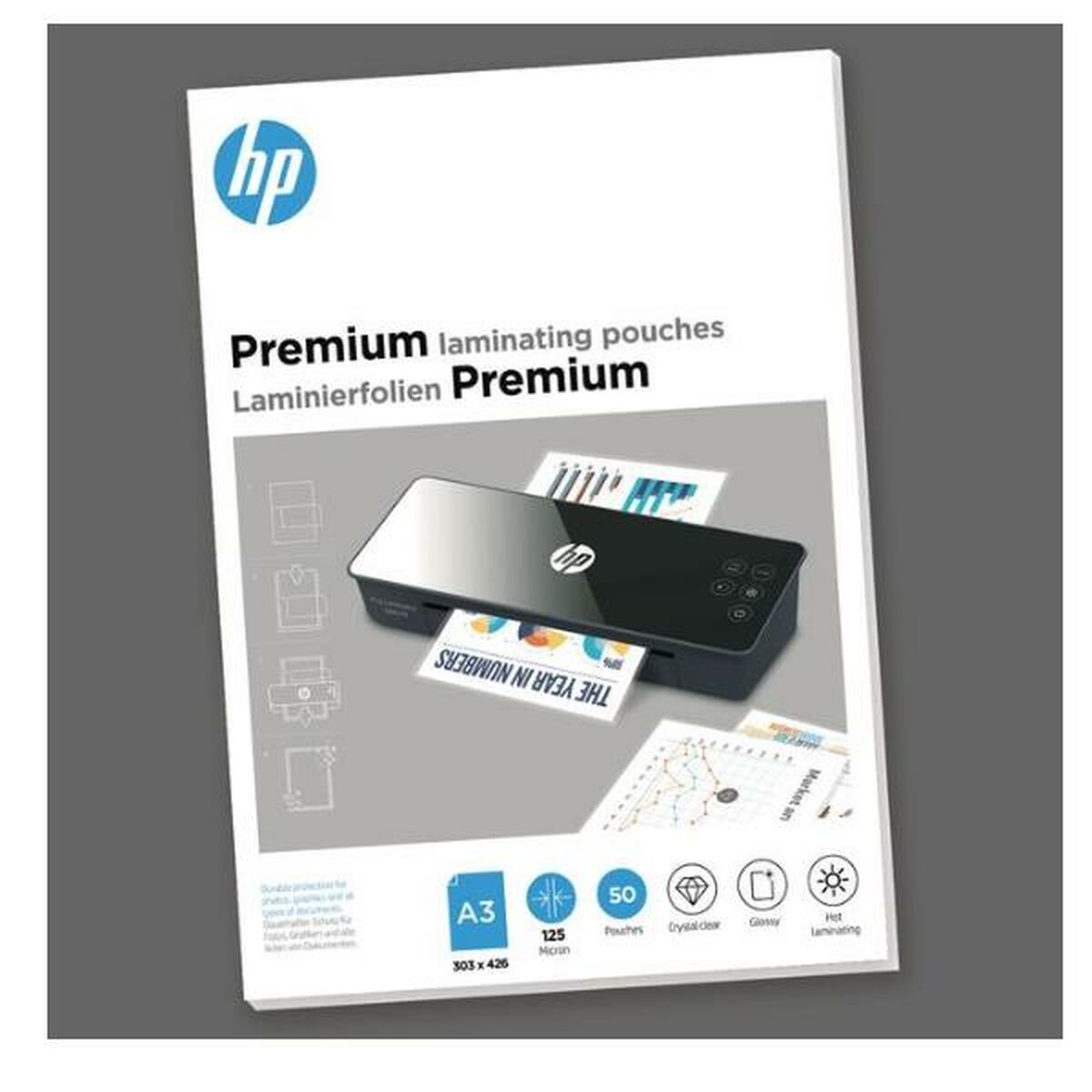 Θήκες πλαστικοποίησης Hewlett Packard HPF9127A3125050 A3 50 Φύλλα Θήκες πλαστικοποίησης Hewlett Packard HPF9127A3125050 A3 50 Φύλλα