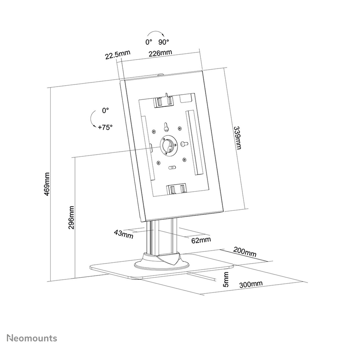 Βάση Tablet Neomounts DS15-650WH1 Λευκό Βάση Tablet Neomounts DS15-650WH1 Λευκό