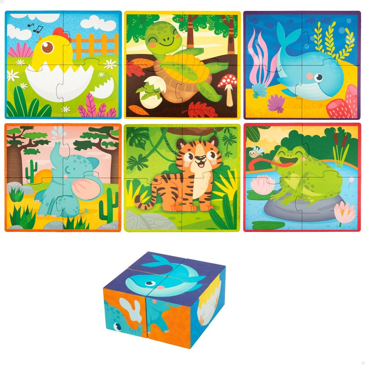 3D Παζλ Lisciani Giochi 22 x 23 x 1 cm Zώα 4 Τεμάχια (x6) 3D Παζλ Lisciani Giochi 22 x 23 x 1 cm Zώα 4 Τεμάχια (x6)