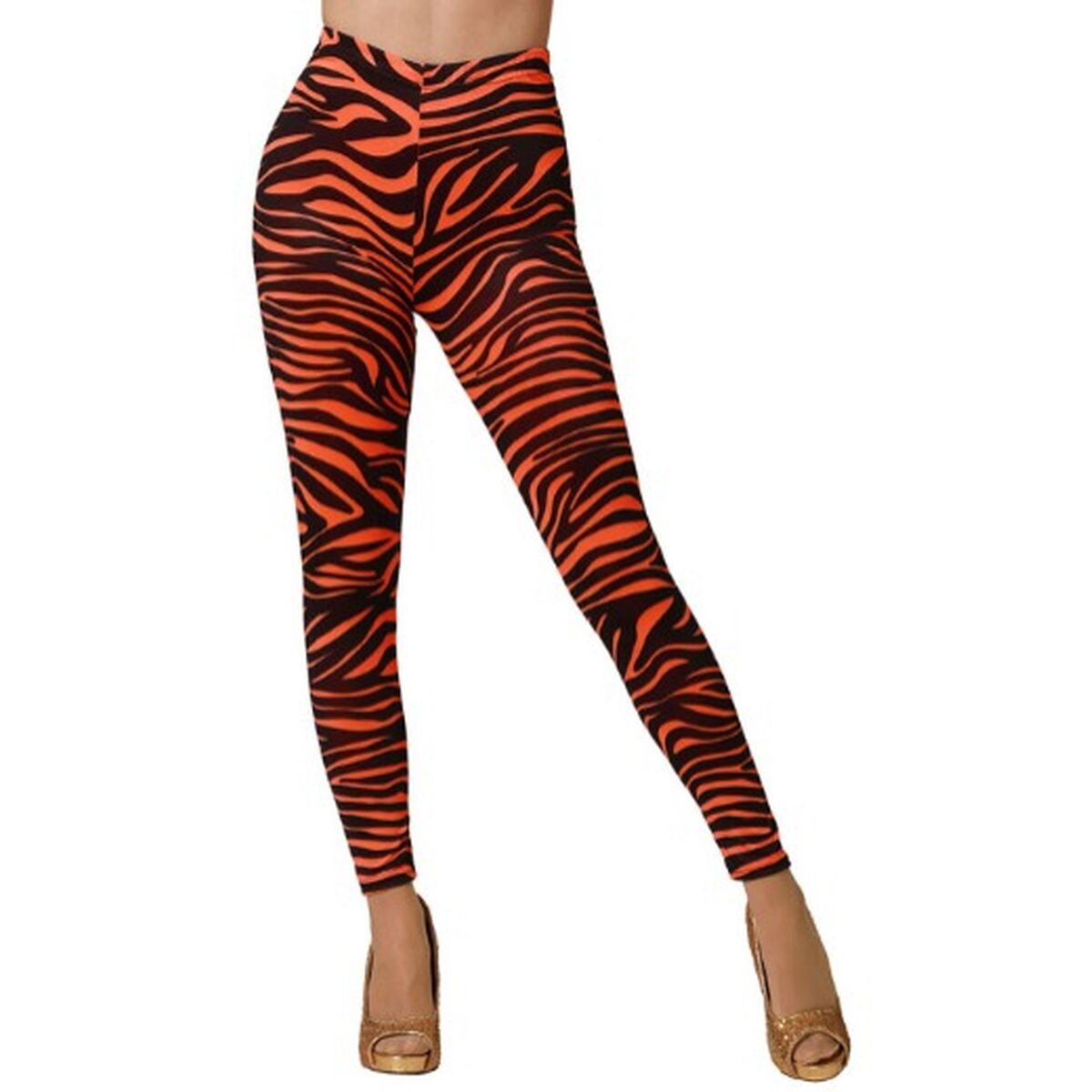 Leggings Ρίγες Πορτοκαλί Leggings Ρίγες Πορτοκαλί