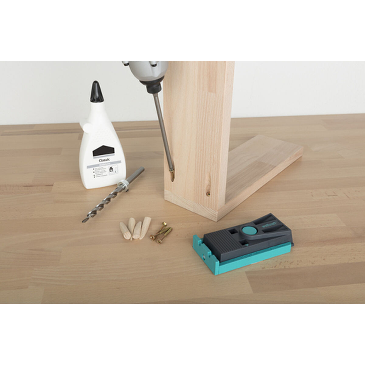 Wood assembly kit Wolfcraft undercover-jig PZ 4642000 55 Τεμάχια