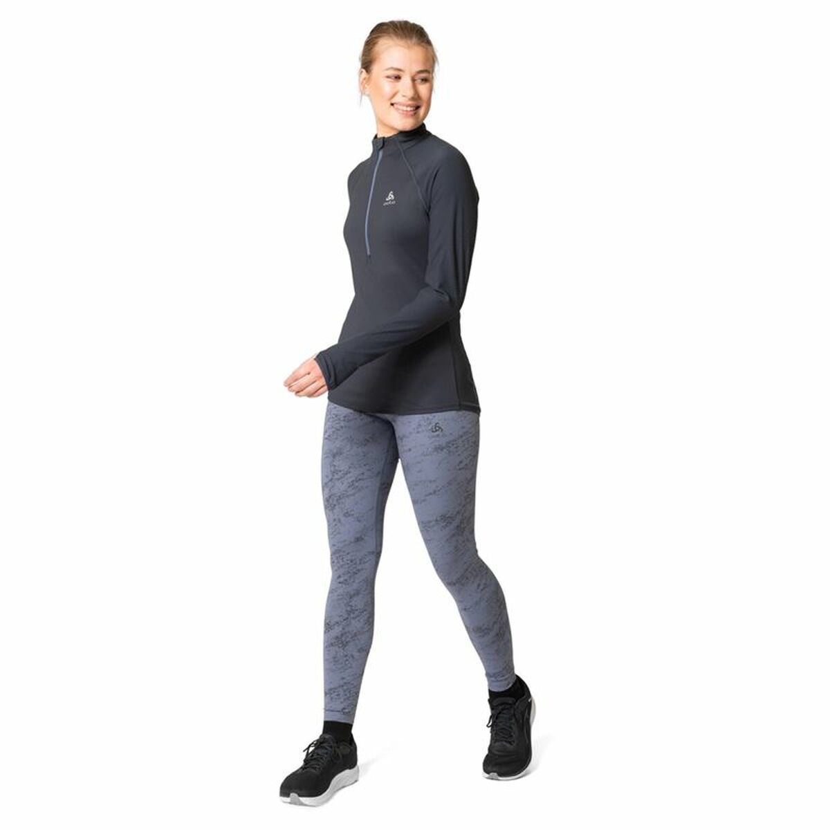 Unisex Μπλούζα με Μακρύ Μανίκι Odlo 1/2 Zip Zeroweight Μαύρο Unisex Μπλούζα με Μακρύ Μανίκι Odlo 1/2 Zip Zeroweight Μαύρο