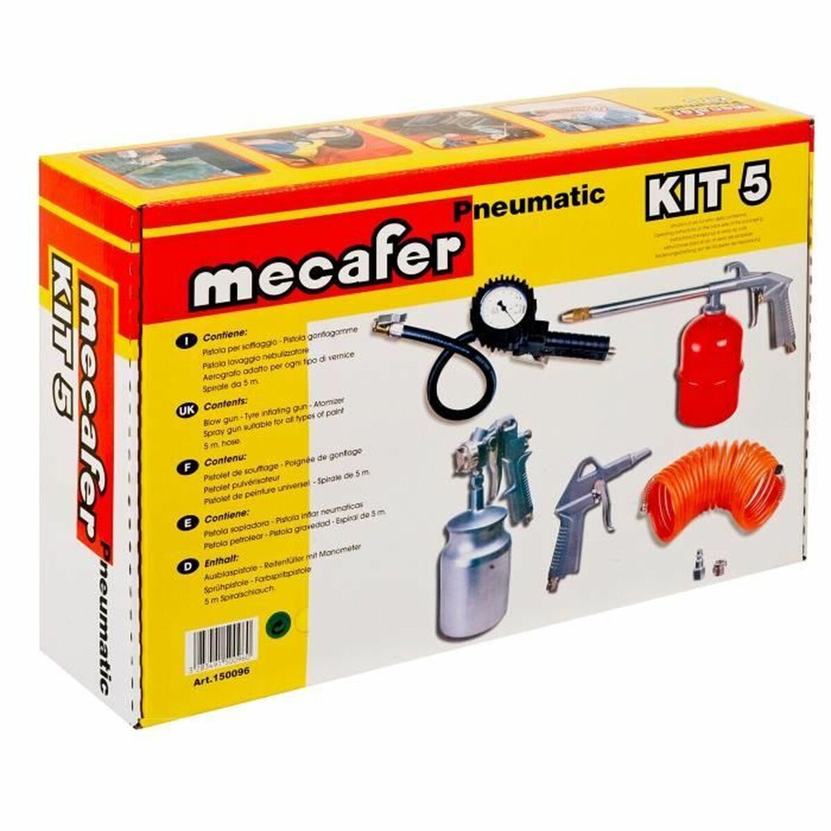 Air compressor accessory kit MECAFER 5 Τεμάχια Air compressor accessory kit MECAFER 5 Τεμάχια