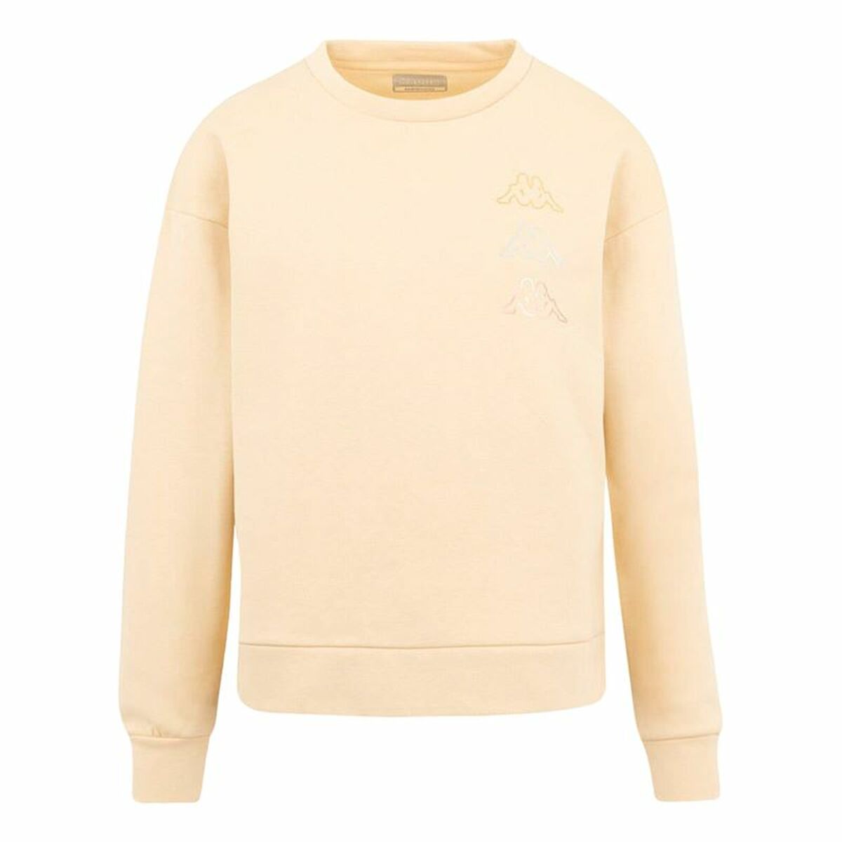 Unisex Φούτερ χωρίς Κουκούλα Kappa Kifoli Μπεζ Unisex Φούτερ χωρίς Κουκούλα Kappa Kifoli Μπεζ