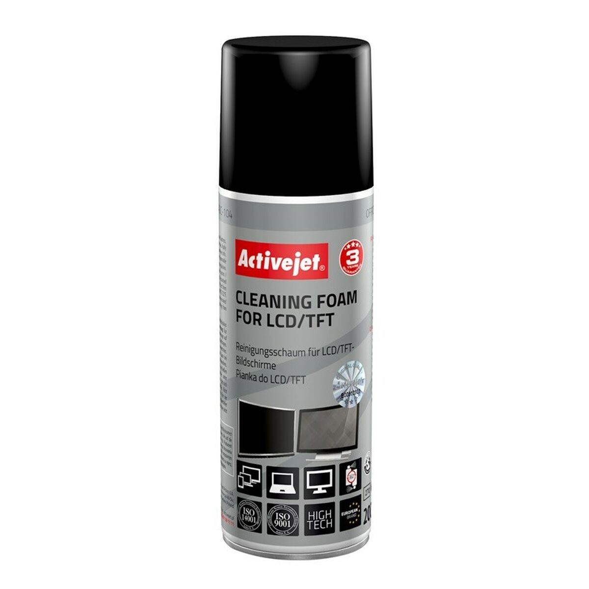 Screen Cleaning Foam Activejet AOC-104 LCD TFT 200 ml Screen Cleaning Foam Activejet AOC-104 LCD TFT 200 ml