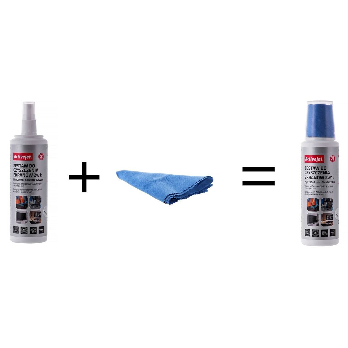 Σετ Καθαρισμού για Οθόνες Activejet AOC-269 20 x 20 cm 250 ml (2 Τεμάχια) Σετ Καθαρισμού για Οθόνες Activejet AOC-269 20 x 20 cm 250 ml (2 Τεμάχια)