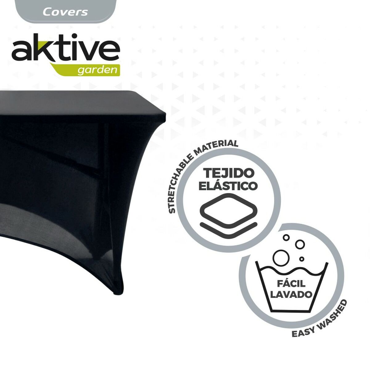 Προστατευτική Θήκη Aktive Μαύρο 122 x 76 x 61 cm Τραπέζι Aξεσουάρ Oχημάτων Δρόμο (x6)