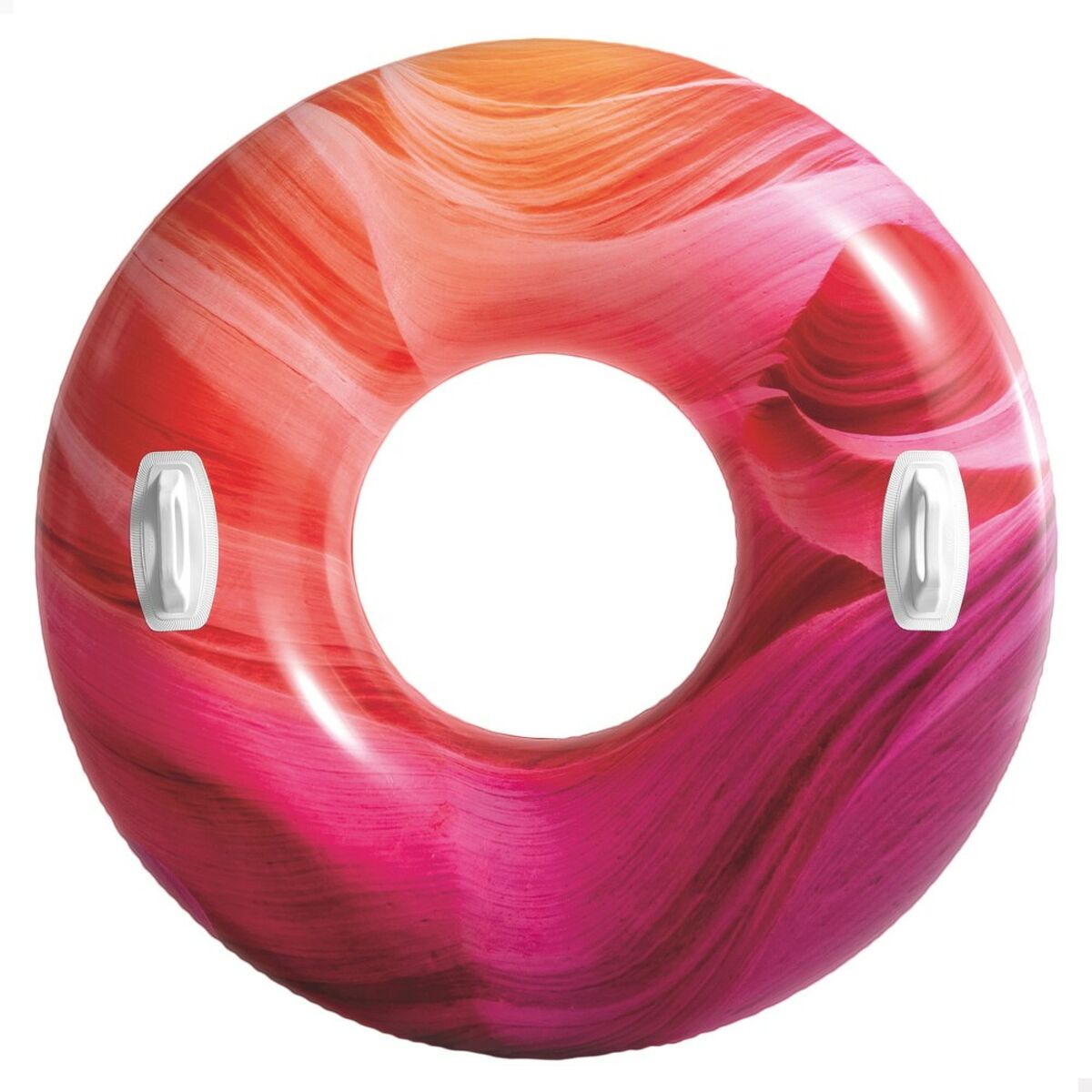 Inflatable Pool Float Intex Με λαβές Ø 91 cm Πολύχρωμο