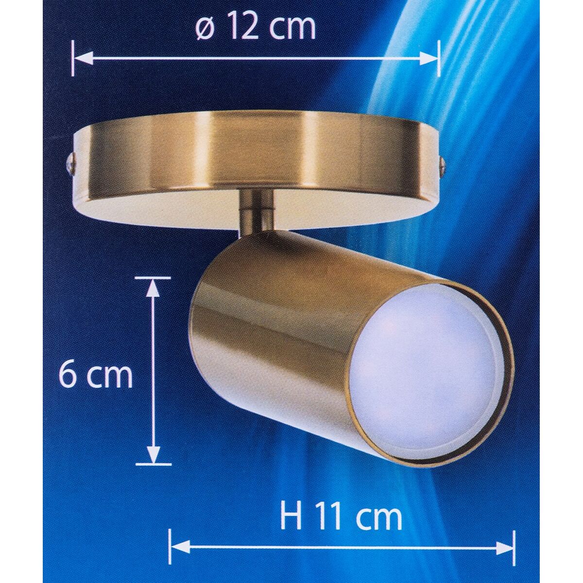 Απλίκες τοίχου Activejet AJE-SPECTRA 1P Χρυσό Μέταλλο 40 W 230 V Απλίκες τοίχου Activejet AJE-SPECTRA 1P Χρυσό Μέταλλο 40 W 230 V