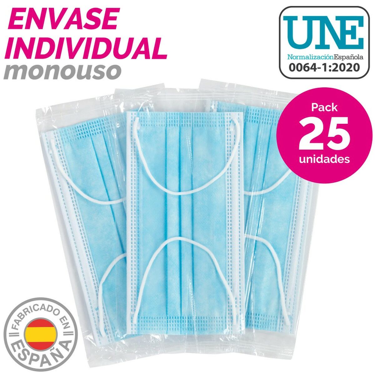 Box of hygienic masks SensiKare 25 Τεμάχια (12 Μονάδες) Box of hygienic masks SensiKare 25 Τεμάχια (12 Μονάδες)