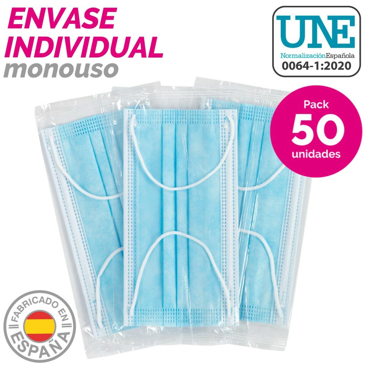 Box of hygienic masks SensiKare 50 Τεμάχια (12 Μονάδες) Box of hygienic masks SensiKare 50 Τεμάχια (12 Μονάδες)