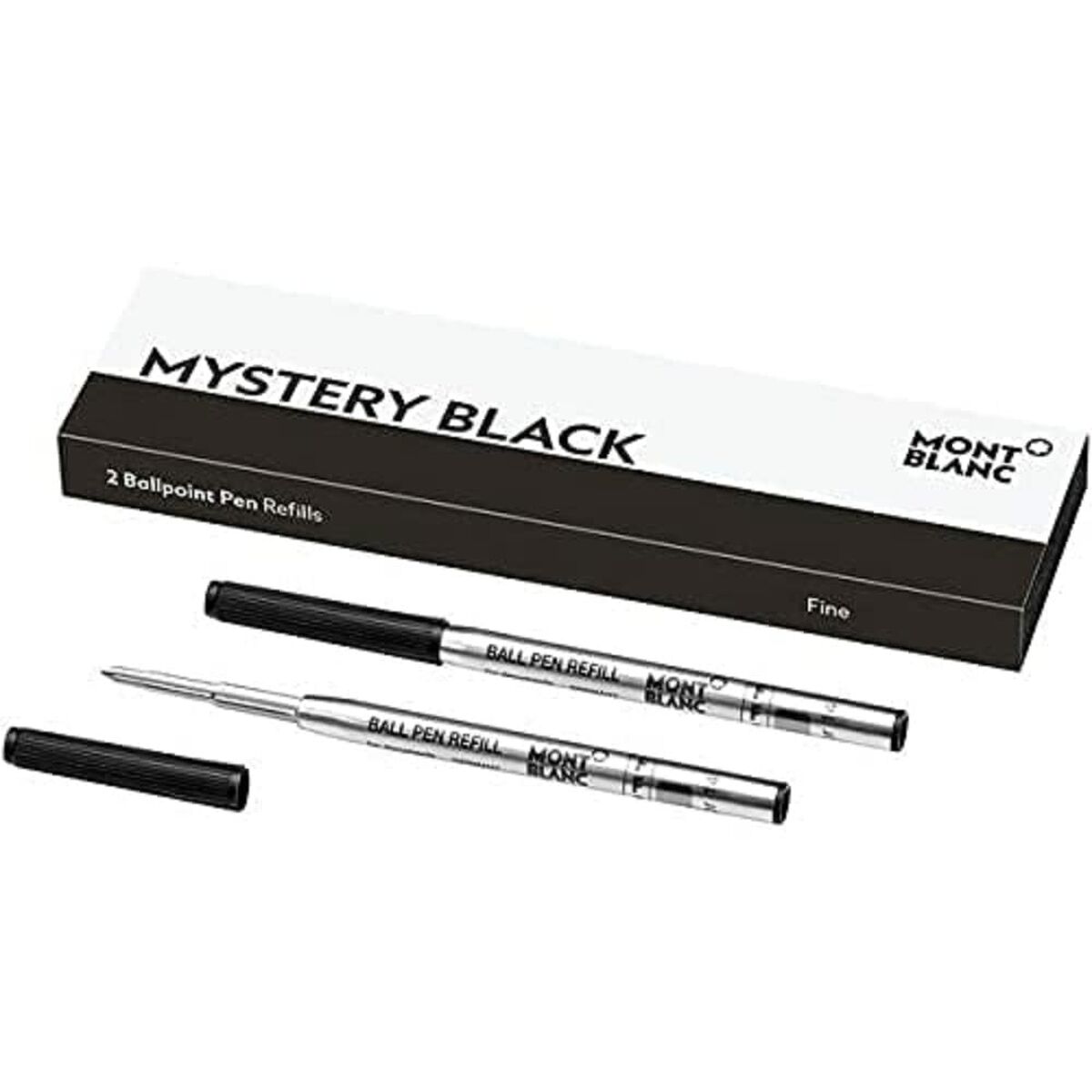 Ανταλλακτικό Στυλό Montblanc 128210 Μαύρο (x2) Ανταλλακτικό Στυλό Montblanc 128210 Μαύρο (x2)