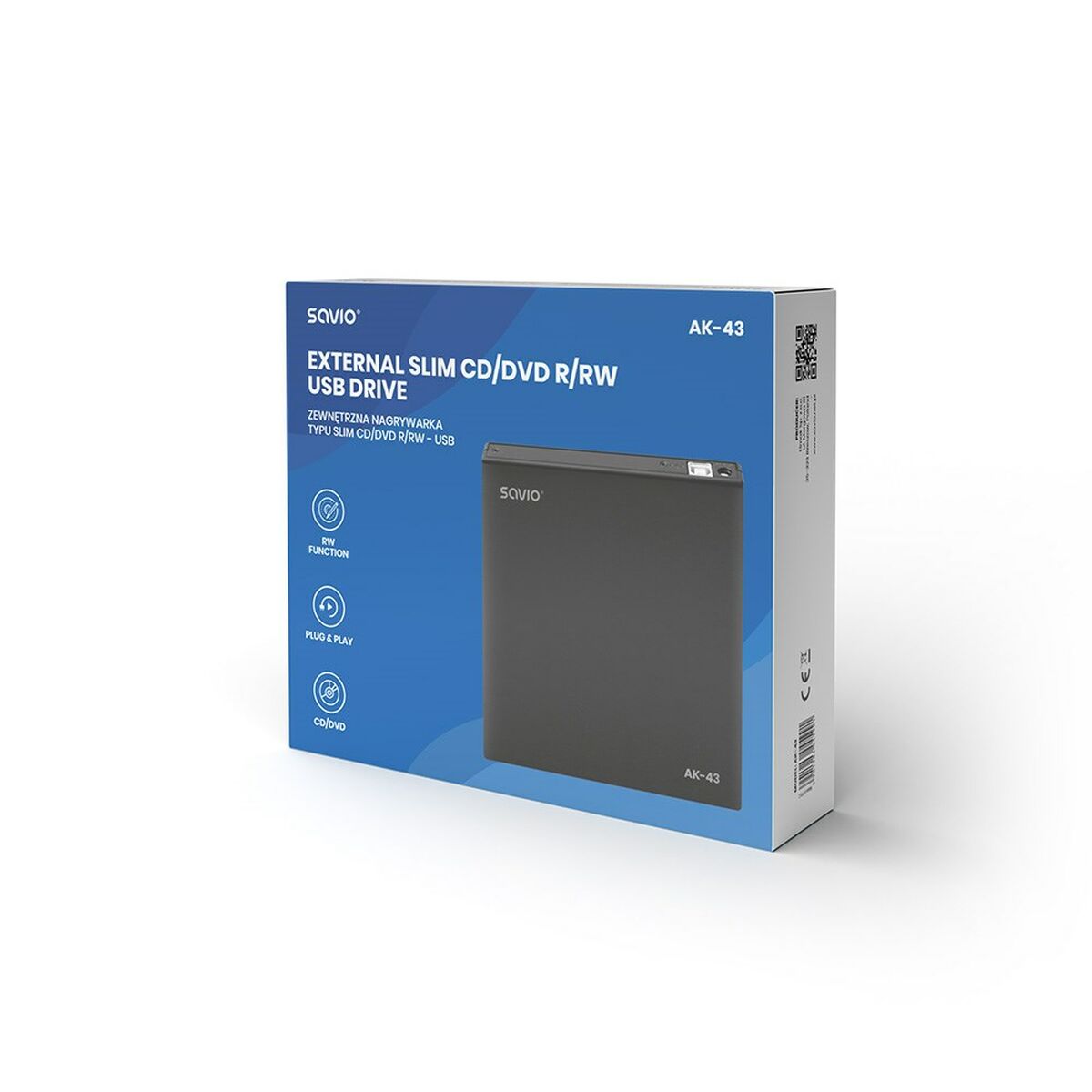 DVD Εγγραφής Savio AK-43 DVD Εγγραφής Savio AK-43