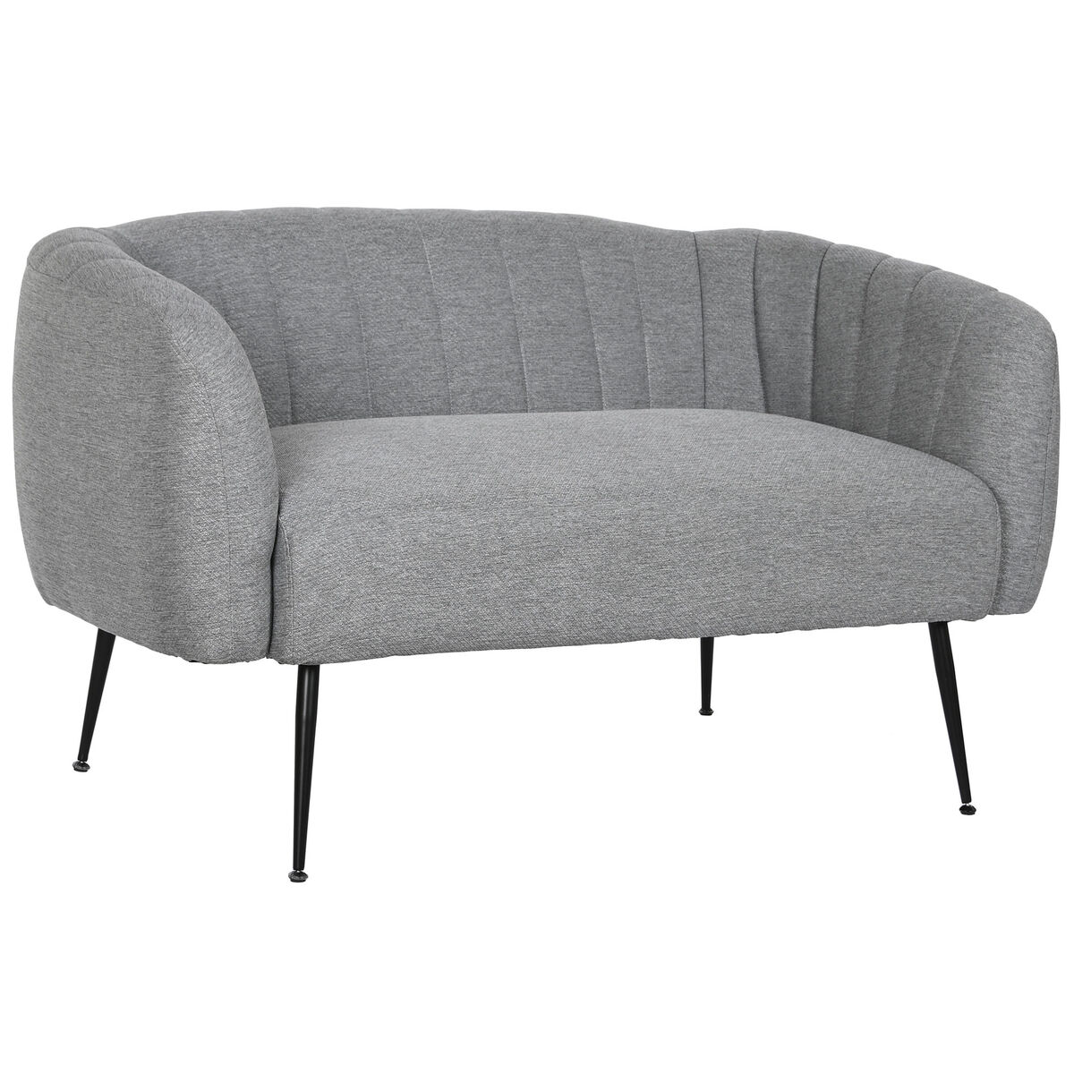 Καναπές DKD Home Decor Μαύρο Γκρι Αφρός Ξύλο Μέταλλο Βελούδο Scandi 129 x 75 x 73 cm Καναπές DKD Home Decor Μαύρο Γκρι Αφρός Ξύλο Μέταλλο Βελούδο Scandi 129 x 75 x 73 cm