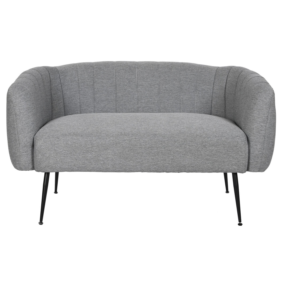 Καναπές DKD Home Decor Μαύρο Γκρι Αφρός Ξύλο Μέταλλο Βελούδο Scandi 129 x 75 x 73 cm Καναπές DKD Home Decor Μαύρο Γκρι Αφρός Ξύλο Μέταλλο Βελούδο Scandi 129 x 75 x 73 cm