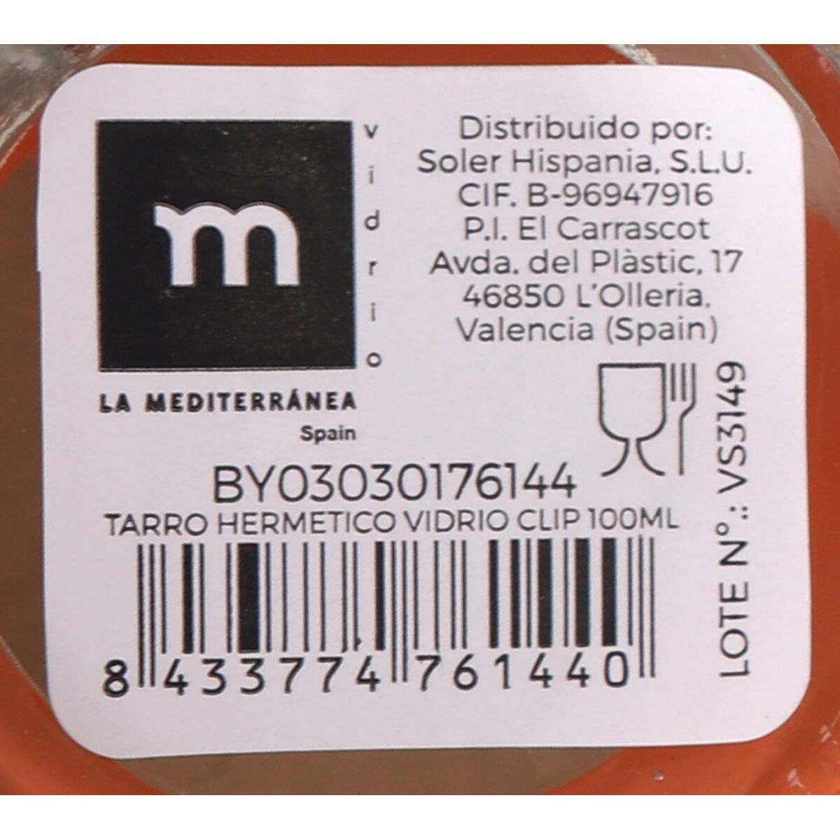 Βάζο La Mediterránea Αεροστεγές Γυαλί 100 ml (48 Μονάδες) Βάζο La Mediterránea Αεροστεγές Γυαλί 100 ml (48 Μονάδες)