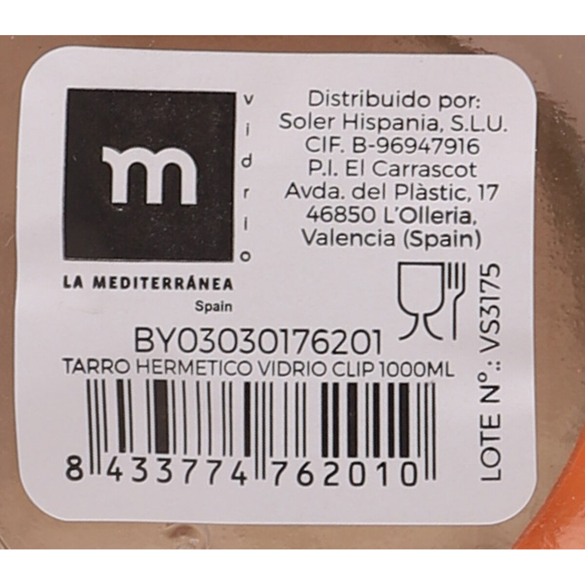 Βάζο La Mediterránea Αεροστεγές Γυαλί 1 L (12 Μονάδες) Βάζο La Mediterránea Αεροστεγές Γυαλί 1 L (12 Μονάδες)