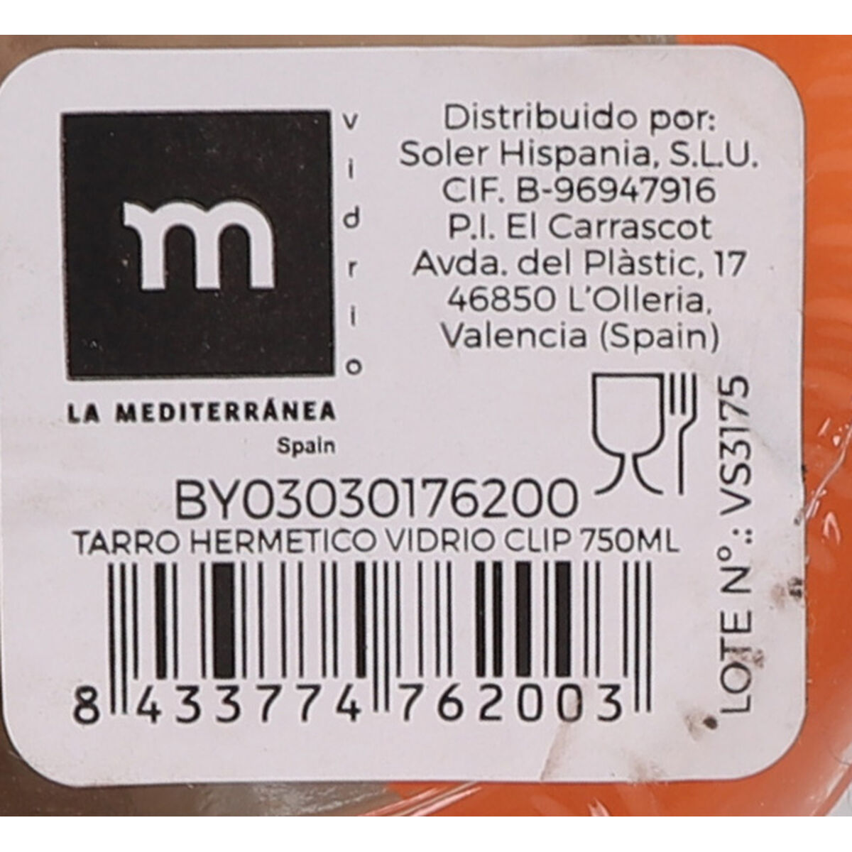 Βάζο La Mediterránea Αεροστεγές Γυαλί 750 ml (12 Μονάδες) Βάζο La Mediterránea Αεροστεγές Γυαλί 750 ml (12 Μονάδες)