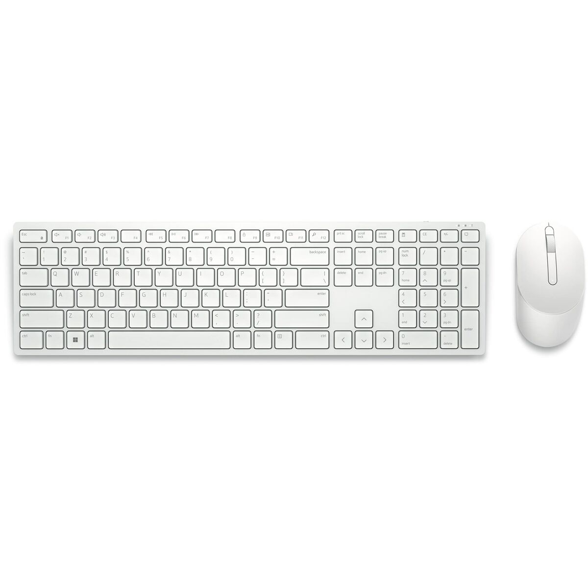 Ασύρματο Πληκτρολόγιο και Ποντίκι Dell KM5221W-WH Λευκό Qwerty US Ασύρματο Πληκτρολόγιο και Ποντίκι Dell KM5221W-WH Λευκό Qwerty US