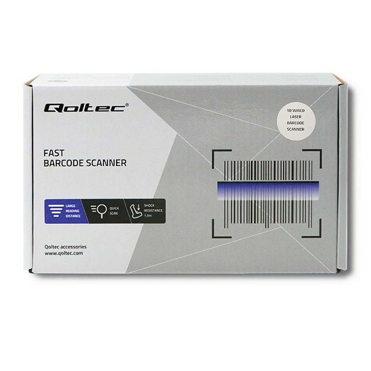 Αναγνώστης για Barcodes Qoltec 50860 Αναγνώστης για Barcodes Qoltec 50860