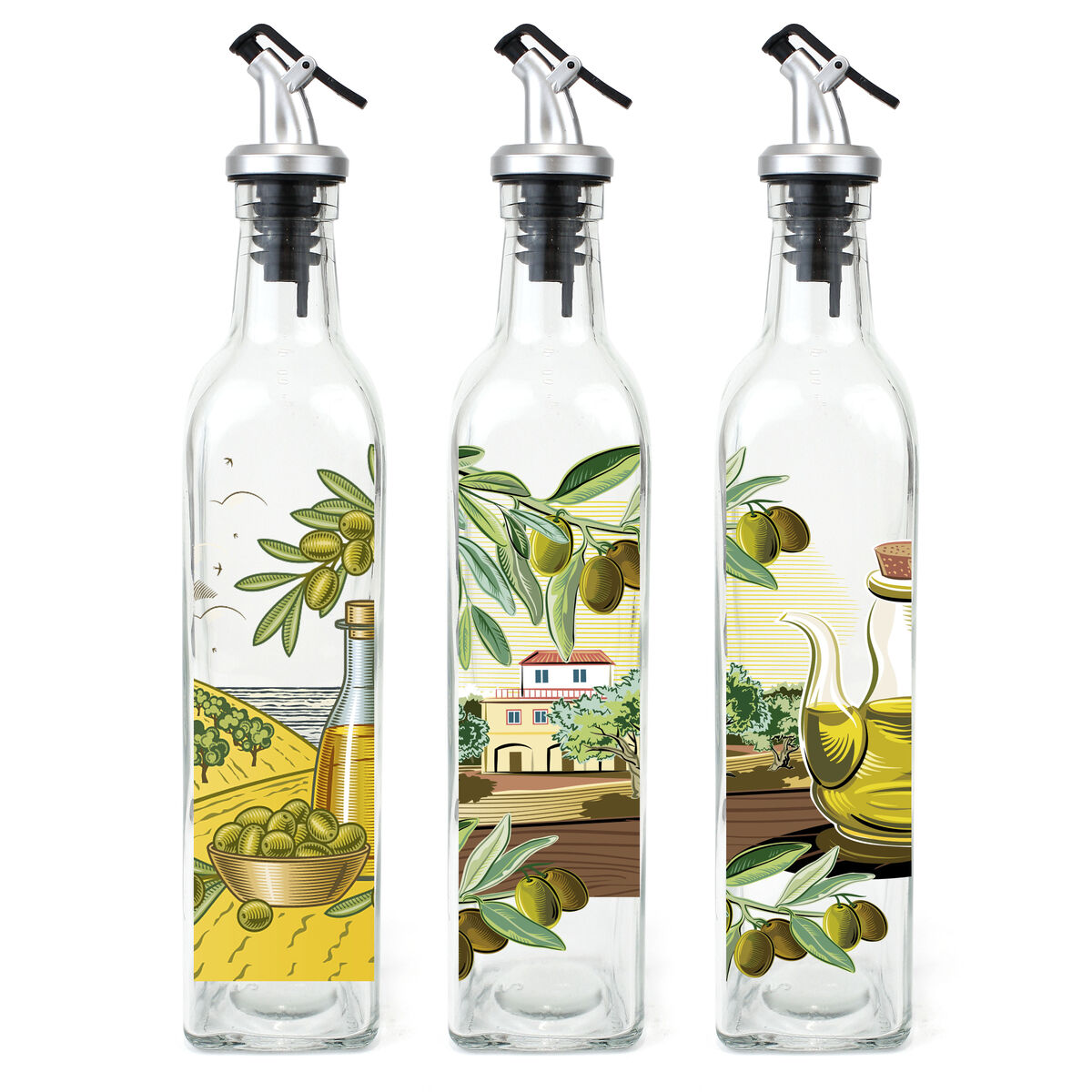 Λαδιέρα Anna Καπάκι δοσολογίας Γυαλί 500 ml (12 Μονάδες) Λαδιέρα Anna Καπάκι δοσολογίας Γυαλί 500 ml (12 Μονάδες)