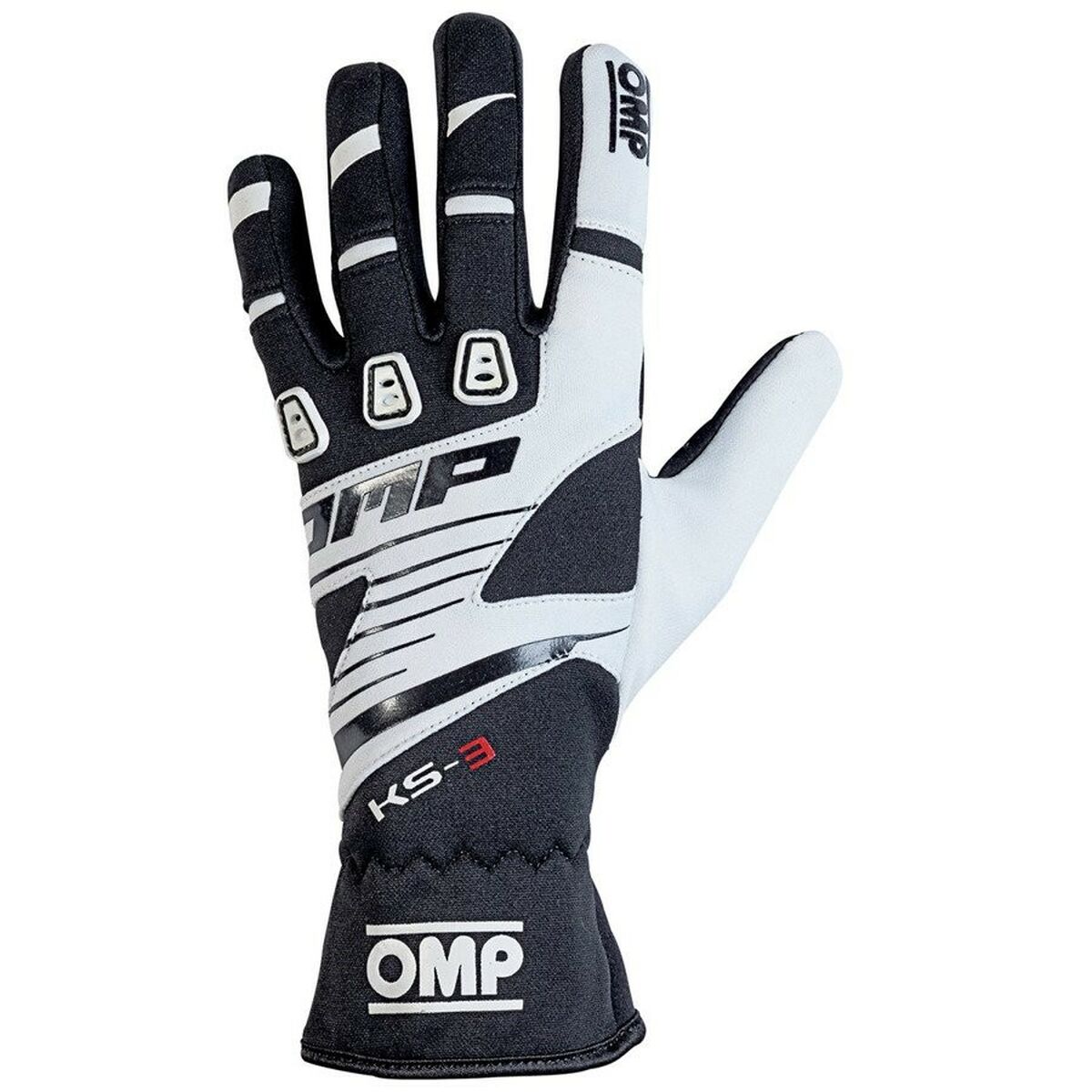 Karting Gloves OMP KS-3 Λευκό/Μαύρο Μαύρο/Λευκό XL Karting Gloves OMP KS-3 Λευκό/Μαύρο Μαύρο/Λευκό XL