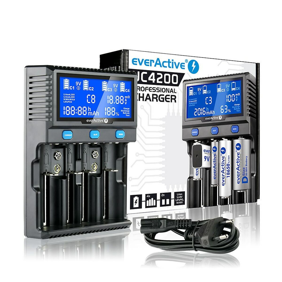Φορτιστής Μπαταρίας EverActive UC-4200 Φορτιστής Μπαταρίας EverActive UC-4200