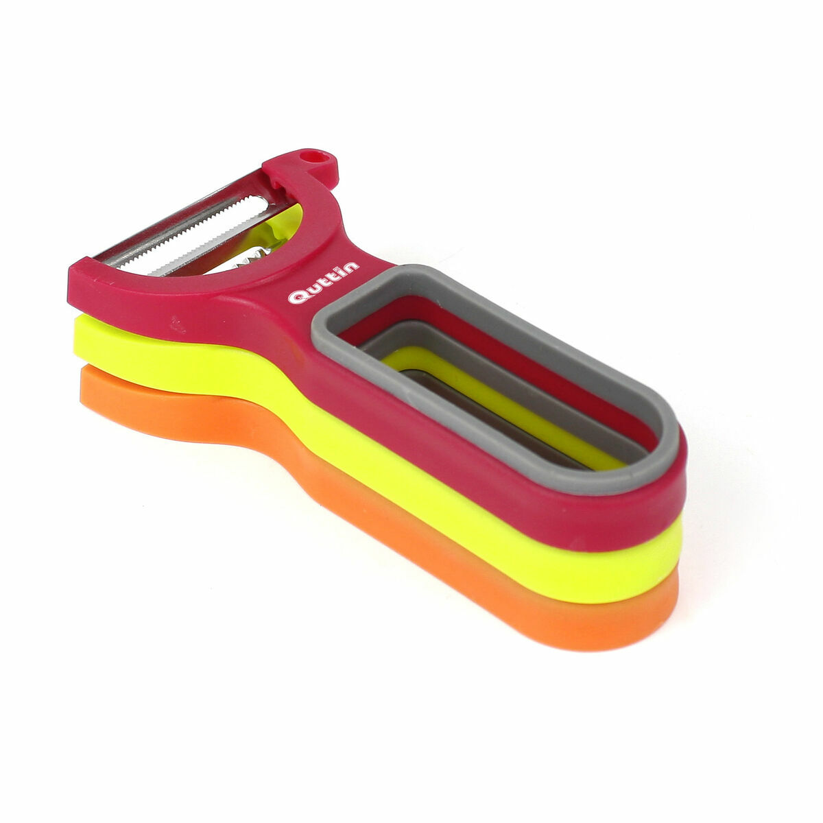 Peeler Set Quttin Πολύχρωμο 3 Τεμάχια (12 Μονάδες) Peeler Set Quttin Πολύχρωμο 3 Τεμάχια (12 Μονάδες)