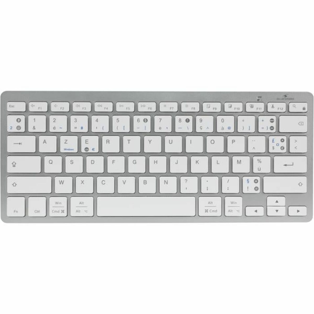 Bluetooth Πληκτρολόγιο Bluestork KB-MINI-PC-MAC/FR Azerty γαλλικά Λευκό