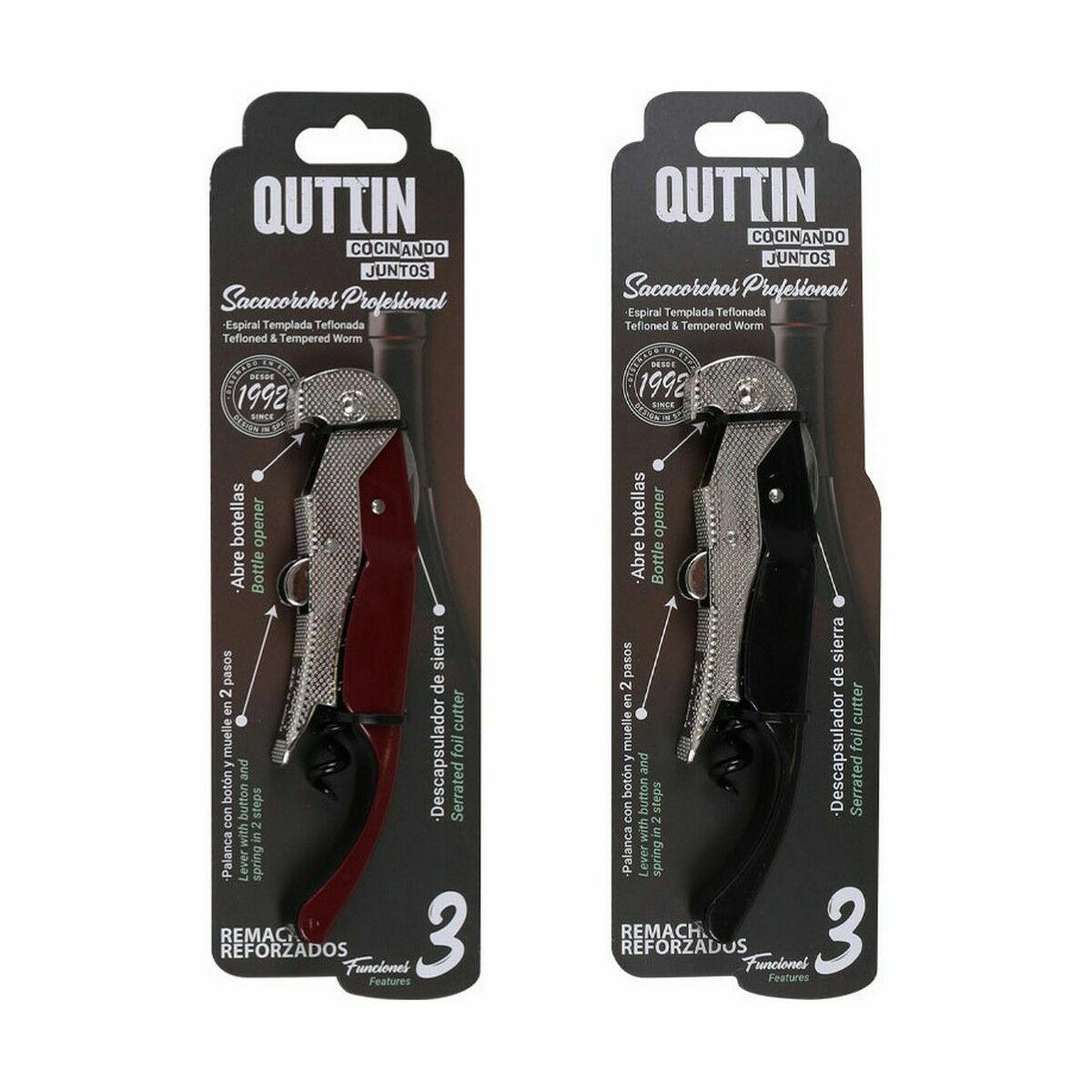 Ανοιχτήρι του σερβιτόρου Quttin 12,5 x 3 cm (24 Μονάδες) Ανοιχτήρι του σερβιτόρου Quttin 12,5 x 3 cm (24 Μονάδες)