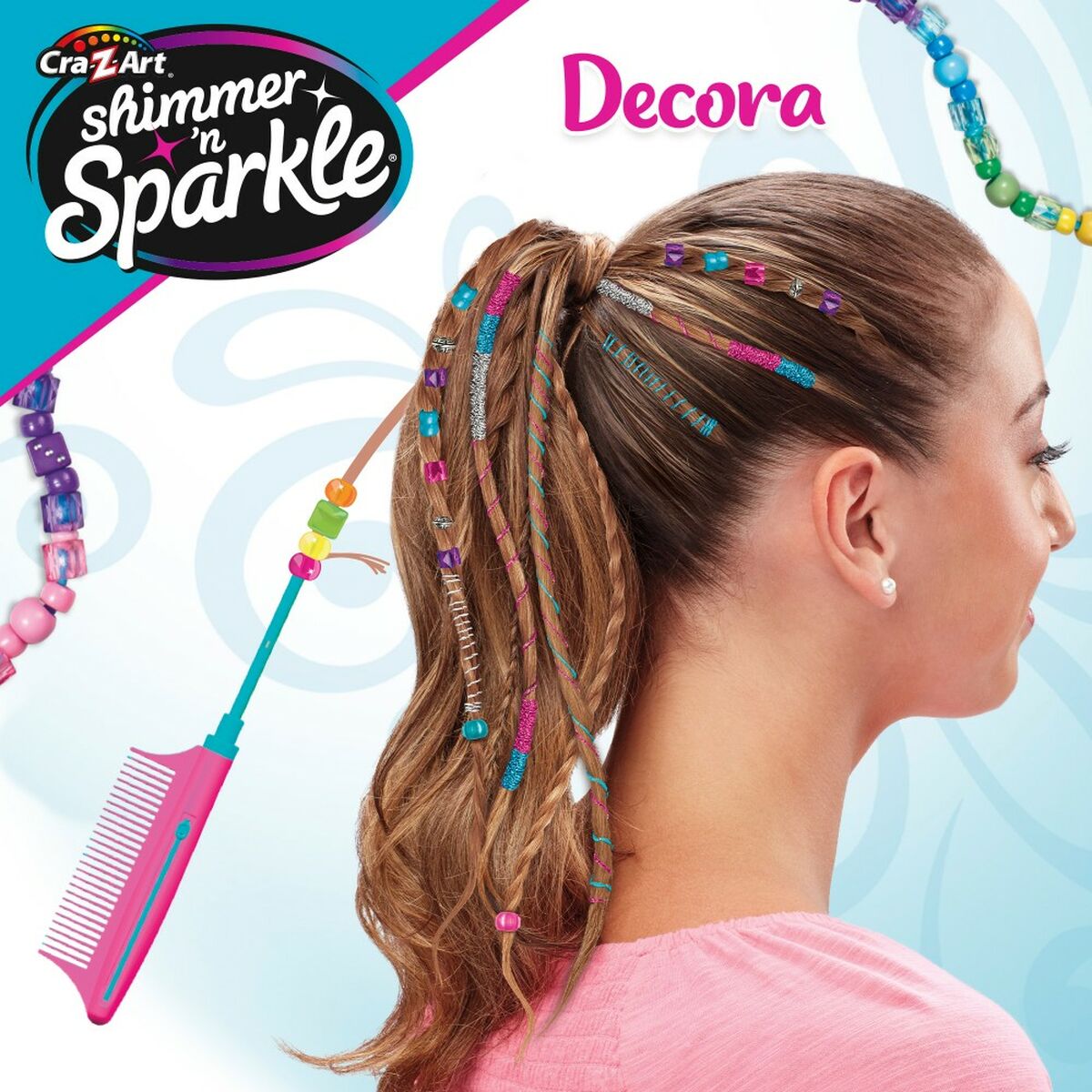 Hairstyle Game Cra-Z-Art Shimmer 'n Sparkle 10 x 20,5 x 6 cm 4 Μονάδες Hairstyle Game Cra-Z-Art Shimmer 'n Sparkle 10 x 20,5 x 6 cm 4 Μονάδες