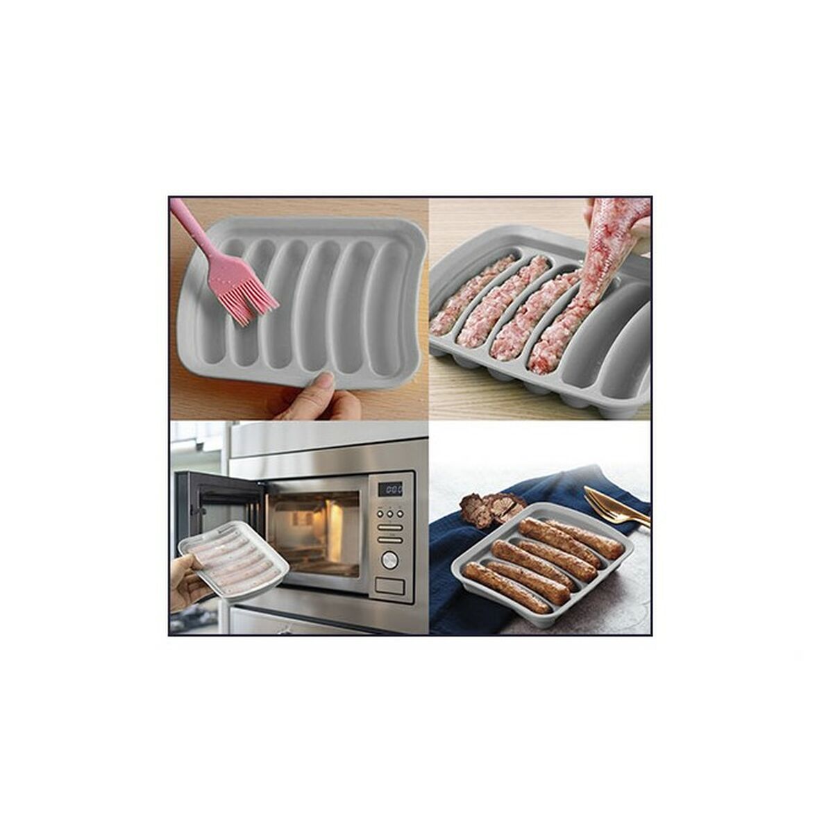 Sausage mould Quttin φούρνο μικροκυμάτων Σιλικόνη 17 X 18 cm (24 Μονάδες) Sausage mould Quttin φούρνο μικροκυμάτων Σιλικόνη 17 X 18 cm (24 Μονάδες)