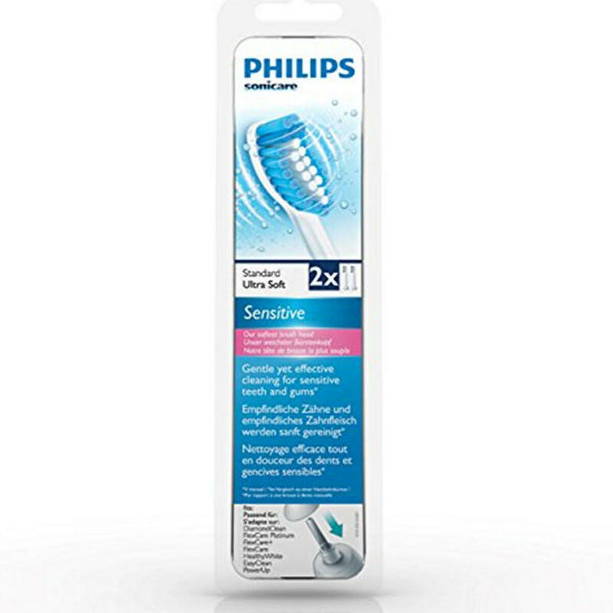 Ανταλλακτικό Ηλεκτρικής Οδοντόβουρτσας Philips HX6052/10 (2 pcs) Λευκό x2 Ανταλλακτικό Ηλεκτρικής Οδοντόβουρτσας Philips HX6052/10 (2 pcs) Λευκό x2