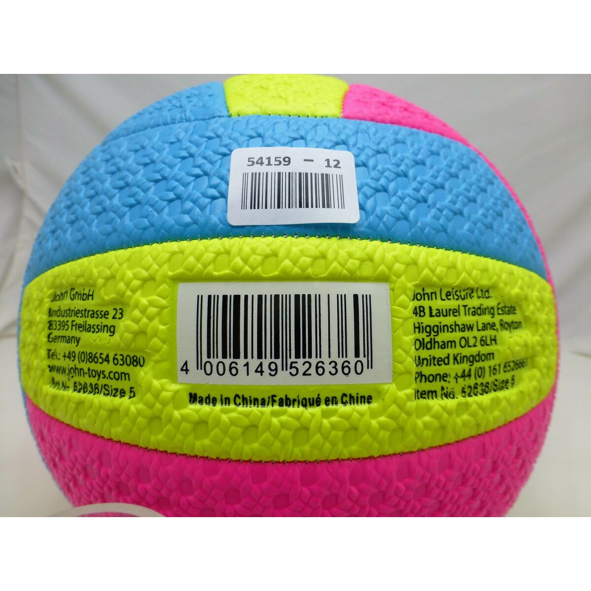 Mπάλα Βόλεϊ John Sports 5 Ø 22 cm (12 Μονάδες) Mπάλα Βόλεϊ John Sports 5 Ø 22 cm (12 Μονάδες)