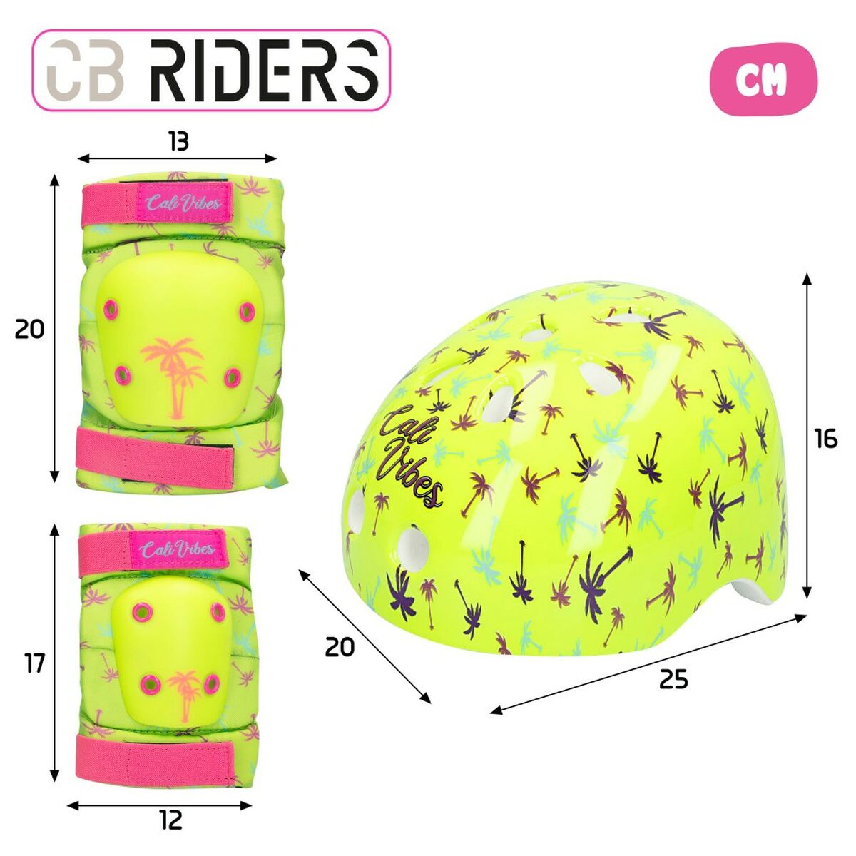 Αθλητικό Σετ Προστασίας Colorbaby Neon Cali Vibes Κίτρινο (4 Μονάδες) Αθλητικό Σετ Προστασίας Colorbaby Neon Cali Vibes Κίτρινο (4 Μονάδες)