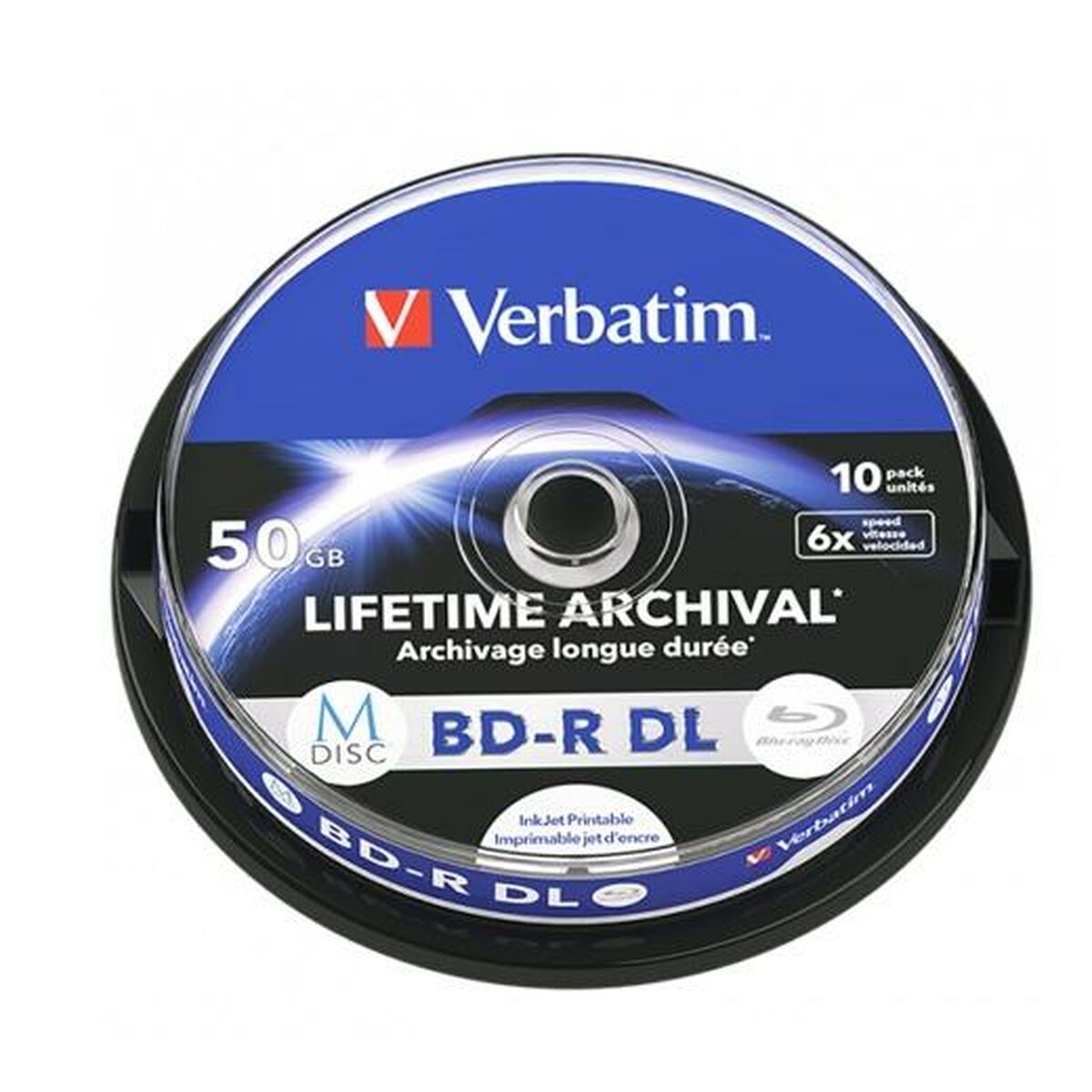 Blu-Ray BD-R Verbatim 43847 50 GB Blu-Ray BD-R Verbatim 43847 50 GB