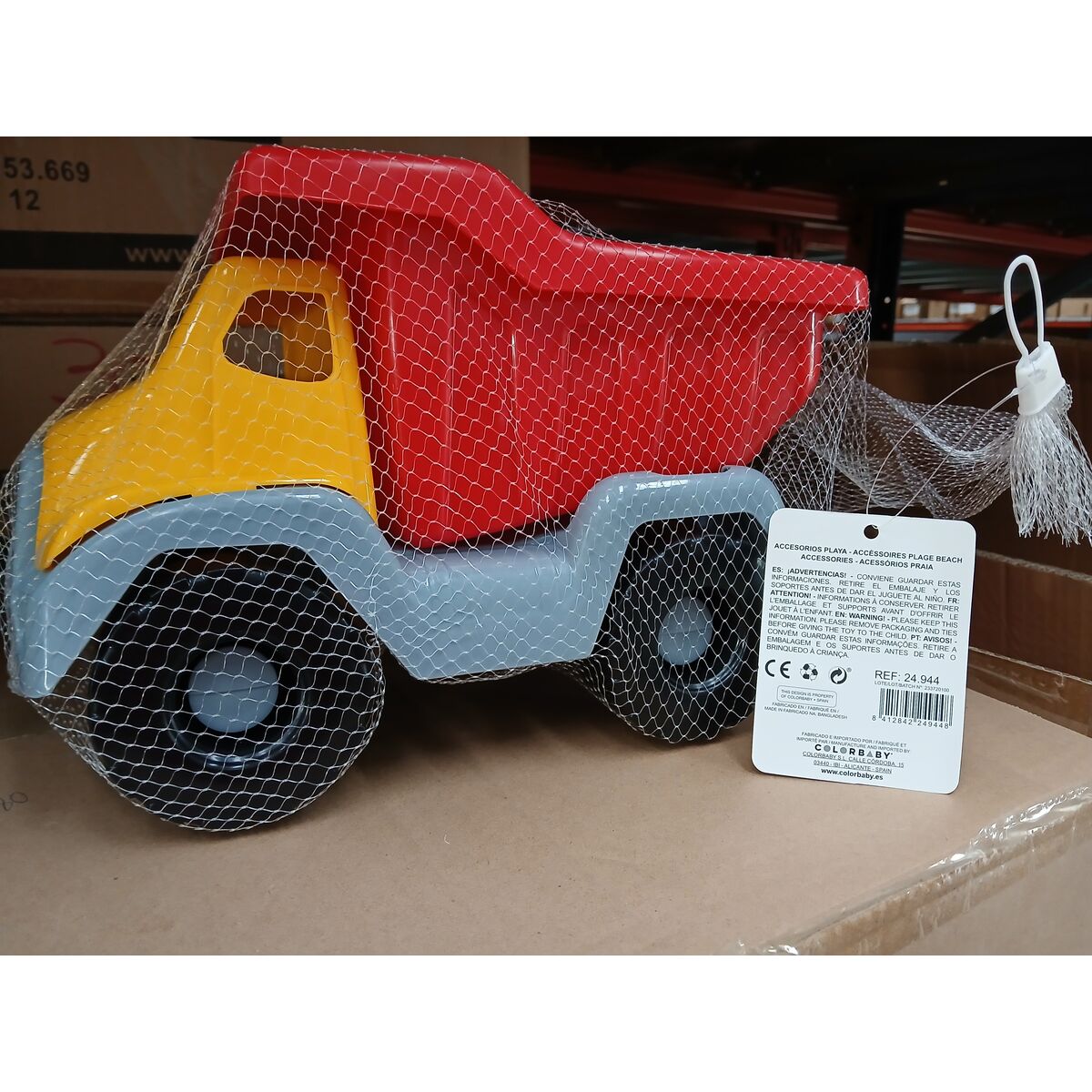 Ανατρεπόμενο φορτηγό Colorbaby 30 cm Παραλία Ανατρεπόμενο φορτηγό Colorbaby 30 cm Παραλία
