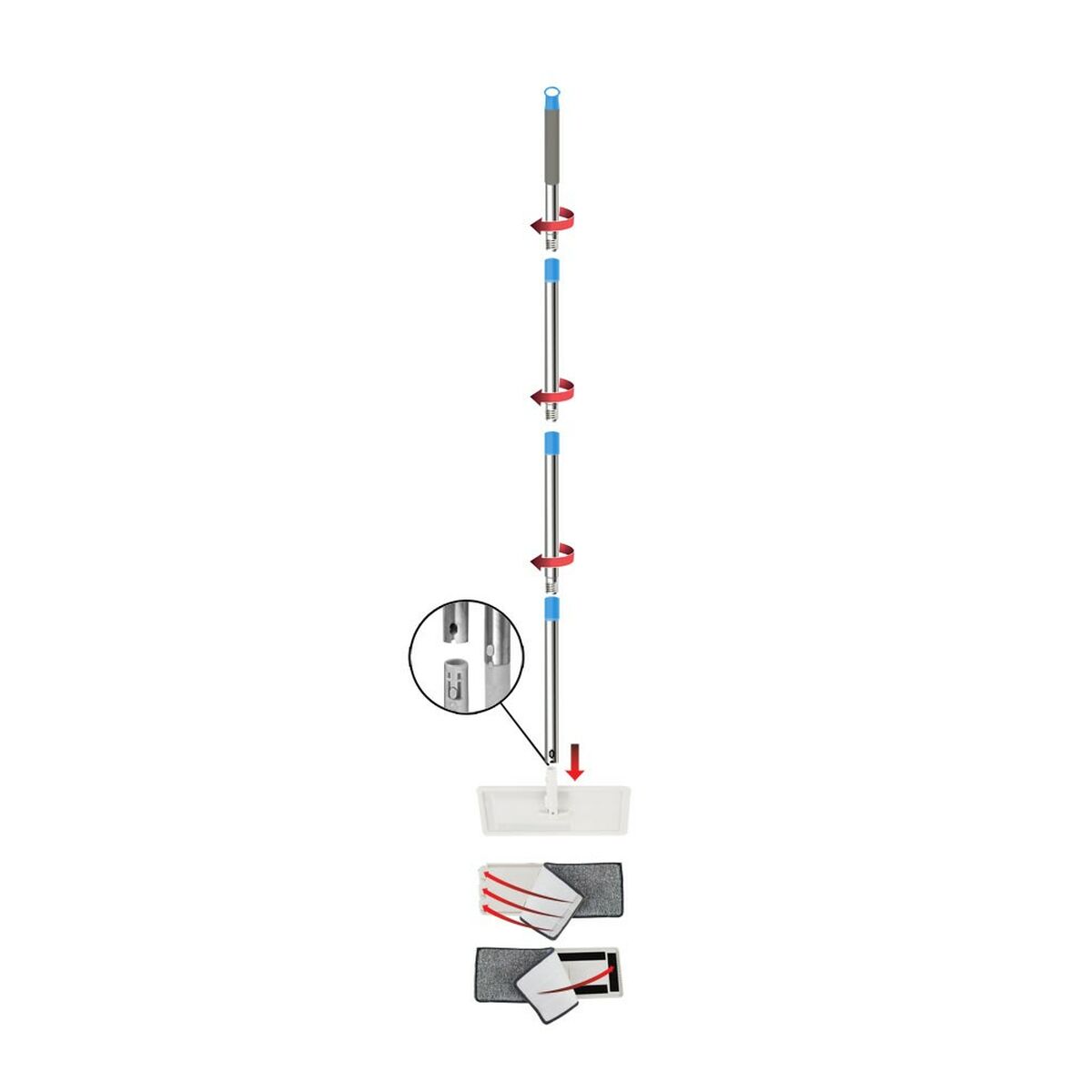 Mop with Bucket Esperanza EHS004 Μπλε Λευκό Μικροΐνες Mop with Bucket Esperanza EHS004 Μπλε Λευκό Μικροΐνες