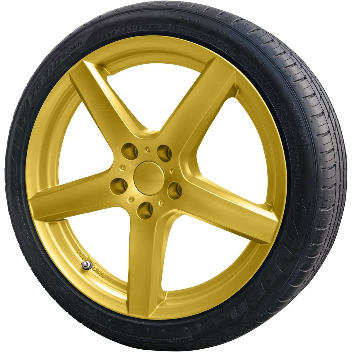 Υγρό καουτσούκ για αυτοκίνητα Foliatec Χρυσό Μεταλλικό 2 x 400 ml