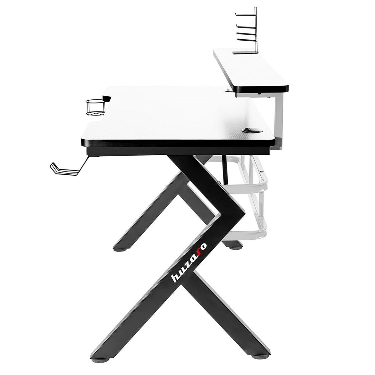 Γραφείο Gaming Huzaro HZ-Hero 5.0 White Λευκό Μαύρο Ίνες άνθρακα 120 x 60 cm Γραφείο Gaming Huzaro HZ-Hero 5.0 White Λευκό Μαύρο Ίνες άνθρακα 120 x 60 cm