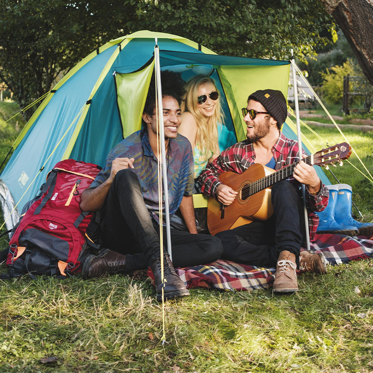 Camping Σκηνή Bestway Πολύχρωμο 210 x 210 x 120 cm Camping Σκηνή Bestway Πολύχρωμο 210 x 210 x 120 cm