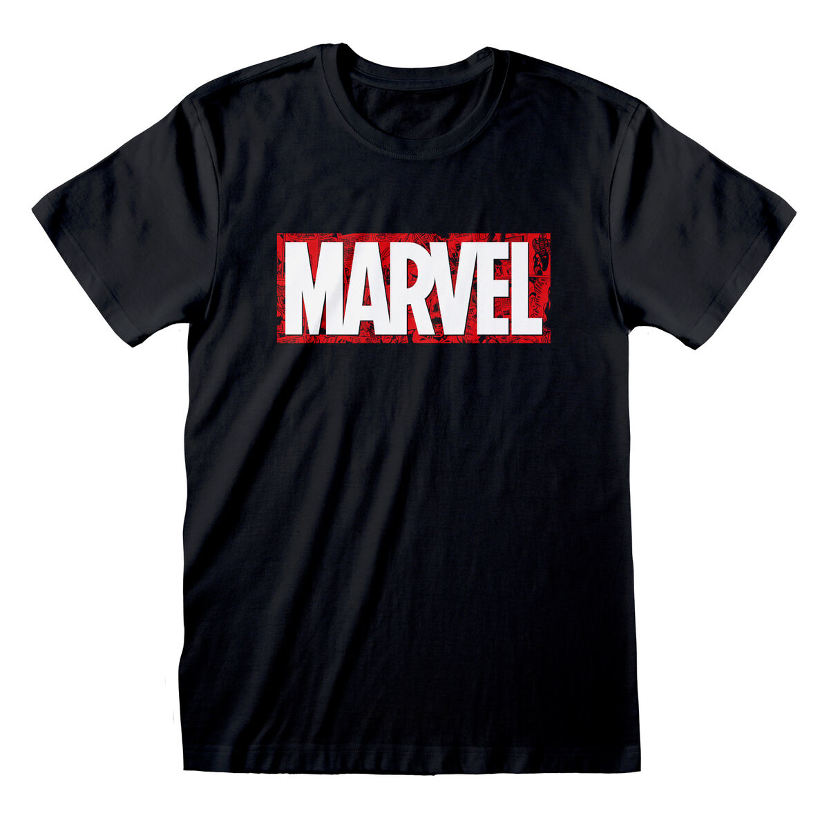 Unisex Μπλούζα με Κοντό Μανίκι Marvel Μαύρο Unisex Μπλούζα με Κοντό Μανίκι Marvel Μαύρο