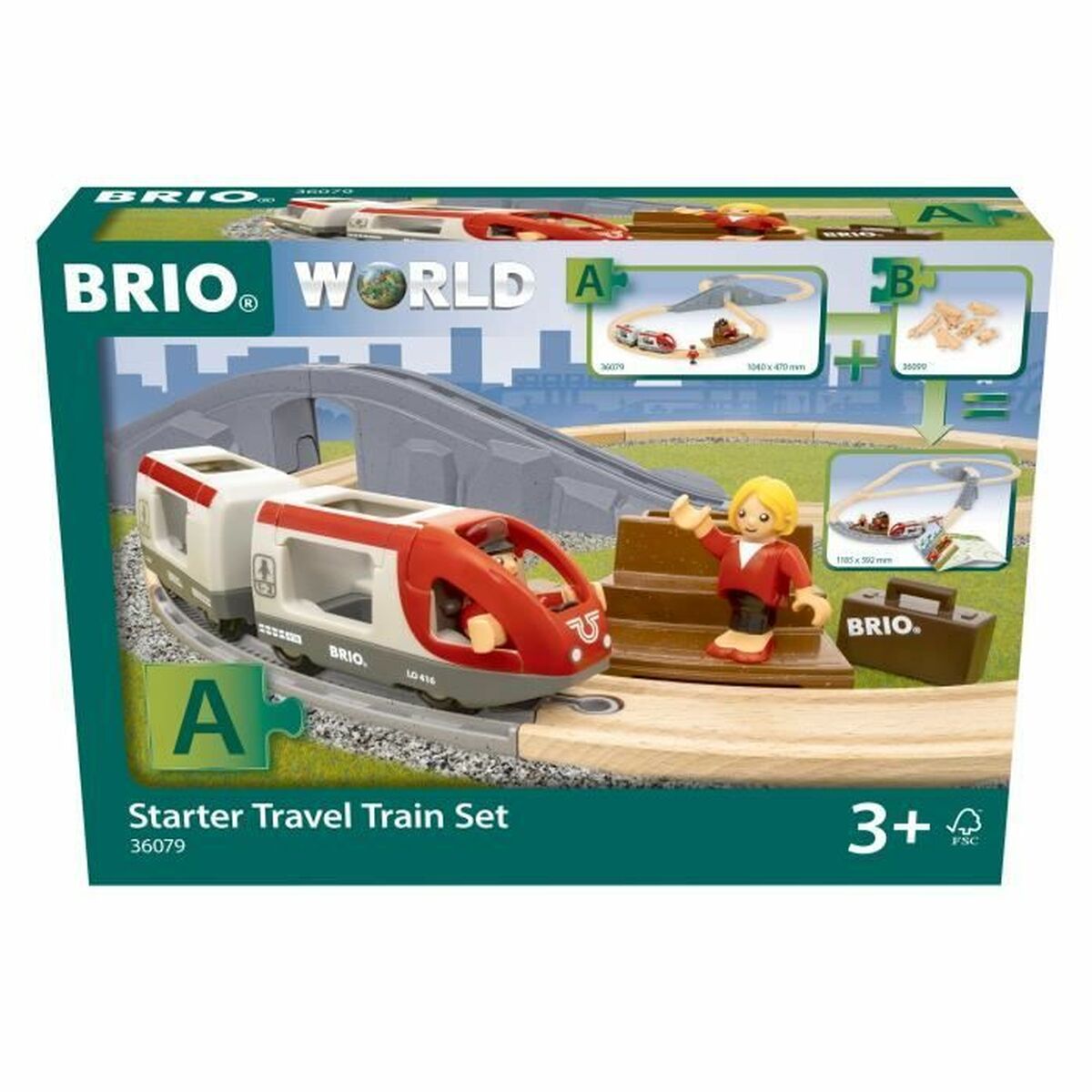 Playset Brio StarterTravel train set Playset Brio StarterTravel train set