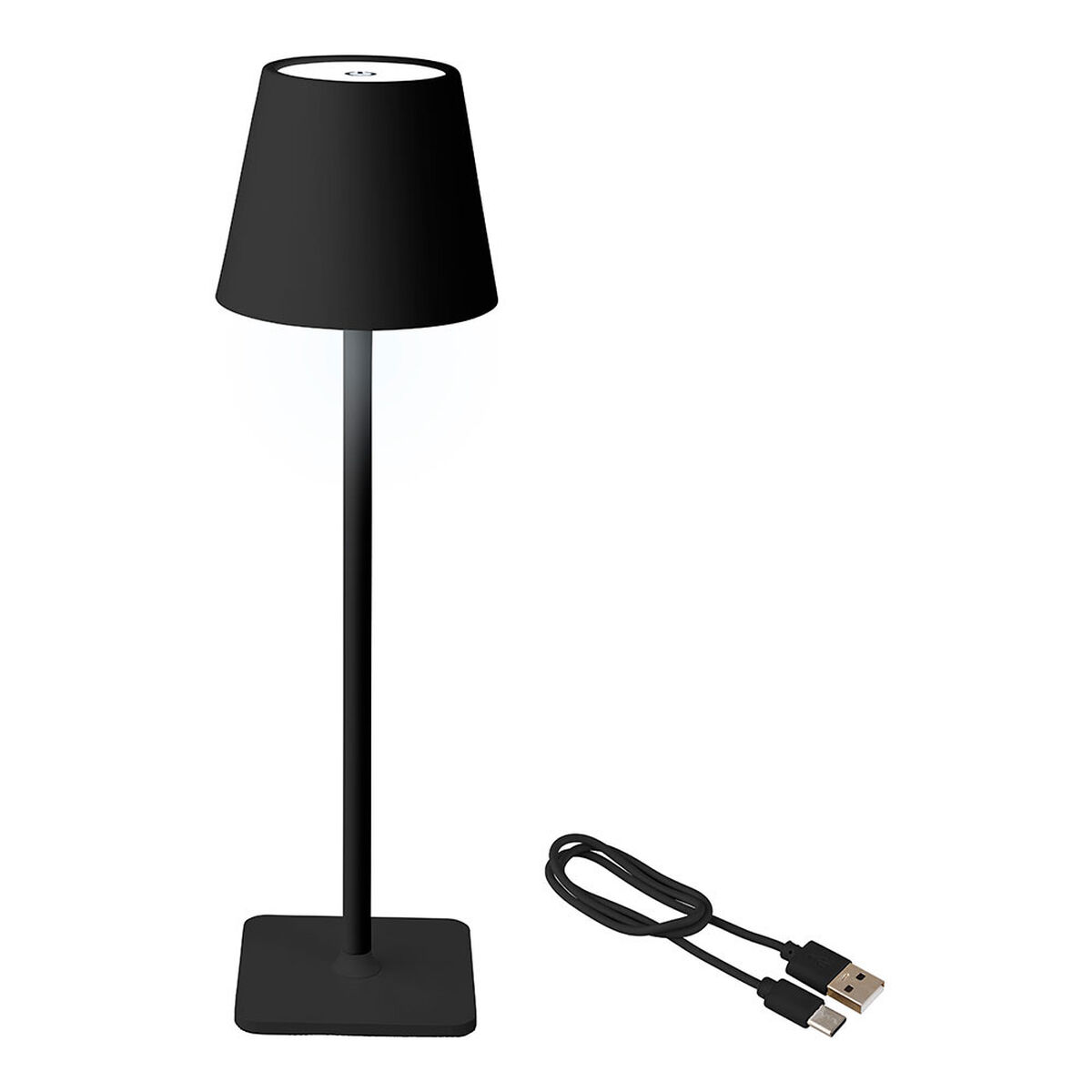 LED Επιτραπέζια Λάμπα Lumineo 894376 Μαύρο Μέταλλο 17 cm Επαναφορτιζόμενη